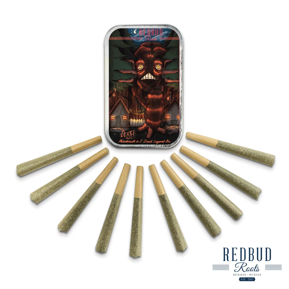 Redbud Roots Strain Art 10 Pack Pre-rolls - Death Rattle Strain